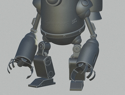 cyberbot 3d design illustration