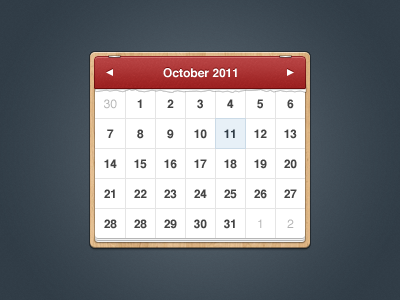 Calendar blue cal calendar date datepicker gui ical interface paper picker red texture time ui user wood wooden