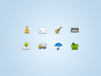 32px icons... again... 32 32px basket broom cart clean delivery download drive guitar icon icons iconset instrument key keyboard music piano px rain set shopping small stock synth synthesizer truck ui ukulele umbrella
