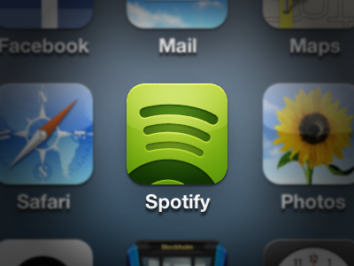 Spotify for iOS, iPhone, iPad icon apple branding icon iconography icons ios ipad iphone music spotify