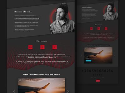 Portfolio art design landing landingpage minimal typography ui web website