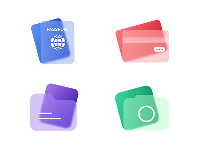 Blur Icons art blur design icon illustration minimal vector