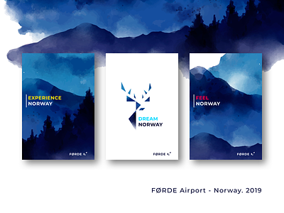 FØrde Airport Branding concept branding design digital illustration illustration logo norway split splitdev splitdevelopment travel vector web