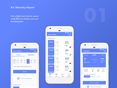 Flights Searching Screens - UI Design