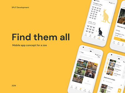 Zoo Mobile App UI app design application ui design design application interface mobile mobile app mobile app design mobile application mobile ui splitdev splitdevelopment ui ux zoo zoo app