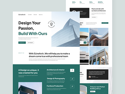 3LineArch - Landing Page Architecture by Yuda Purnama on Dribbble