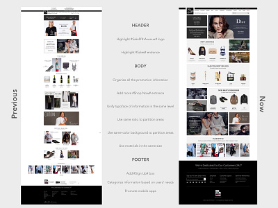 SaksfifthAvenue.com Website Redesign design ui web design