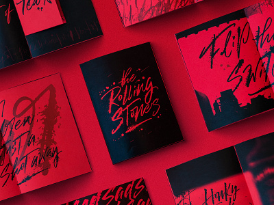 Fanzine "the Rolling Stones" brush brush and ink brushcalligraphy caligrafia calligraphy cola pen design dribbble expressive gestual handmade handmadelettering ink lettering rolling stones script therollingstones tu propia bandera typography