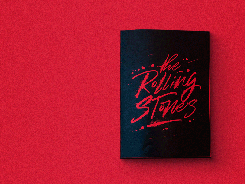 Fanzine "the Rolling Stones" brush brush and ink brushcalligraphy caligrafia calligraffiti calligraphy cola pen design dribbble expression expressive gestual handmade handmadelettering ink lettering script typography