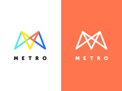 Metro logo logo metro