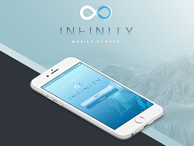Infinity Mobile UI Free PSD Pack free psd mobile mobile ui psd ui kit