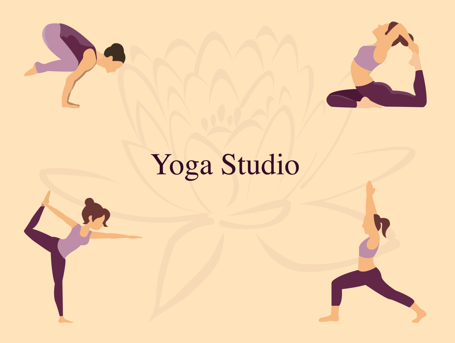 yoga asanas illustration by Svetlana Zholtikova on Dribbble