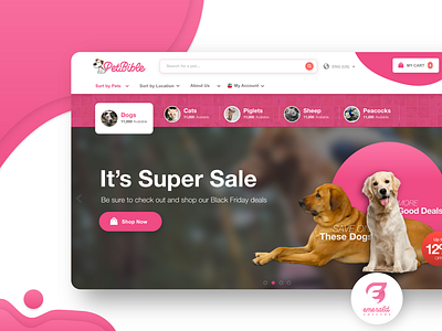 Adobe XD Daily challenge: Pet store illustration ui ux web