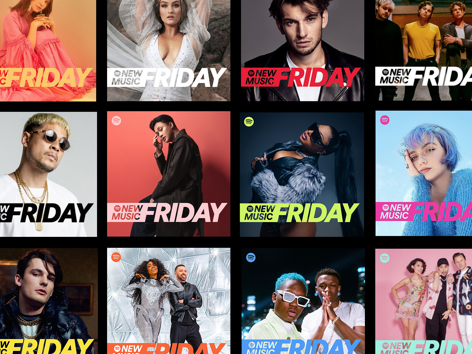 Rebranding of Spotify New Music Friday by Erik Herrström on Dribbble