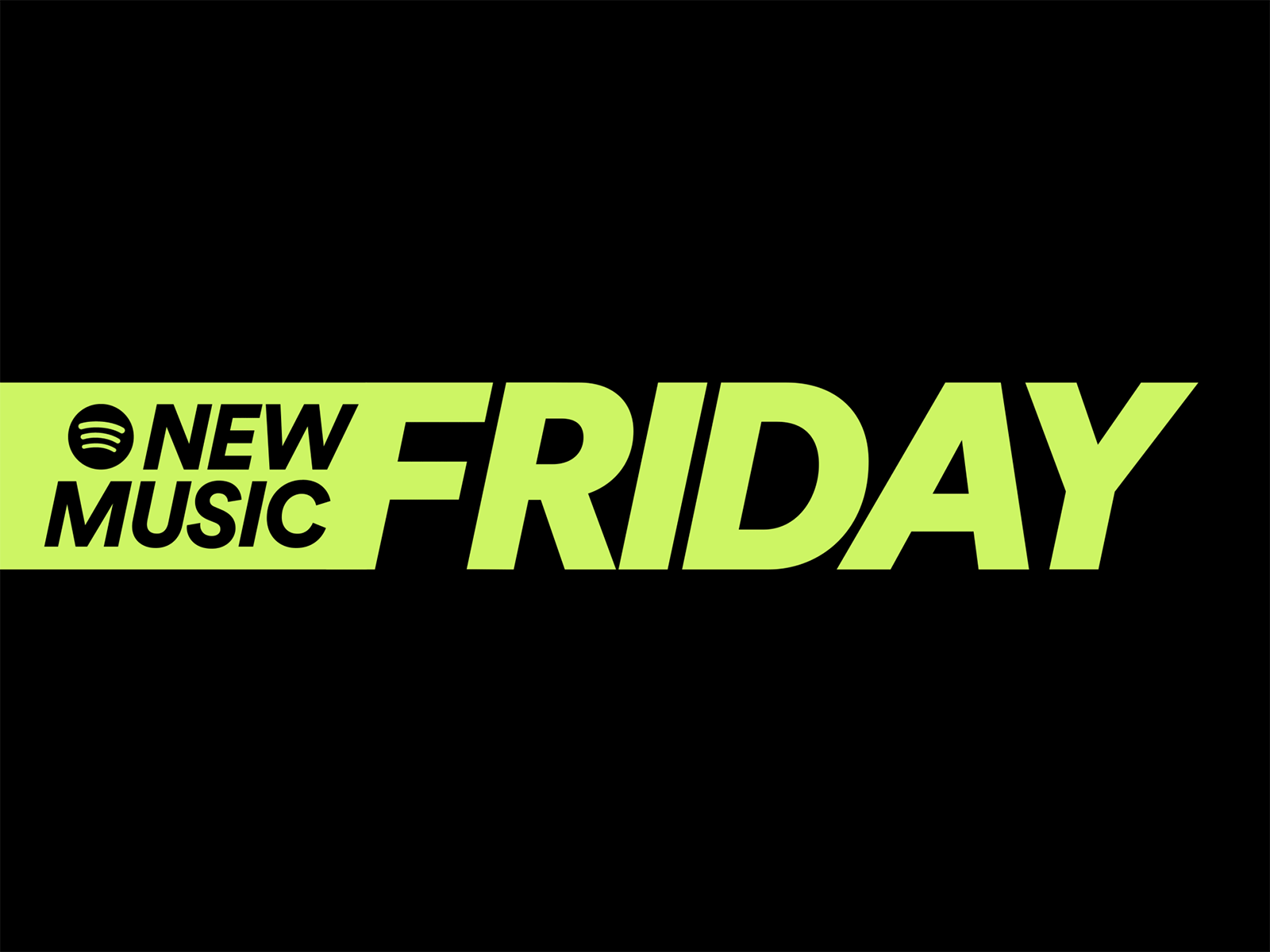Logo animation for Spotify New Music Friday animation branding design identity intro logo music spotify type typography