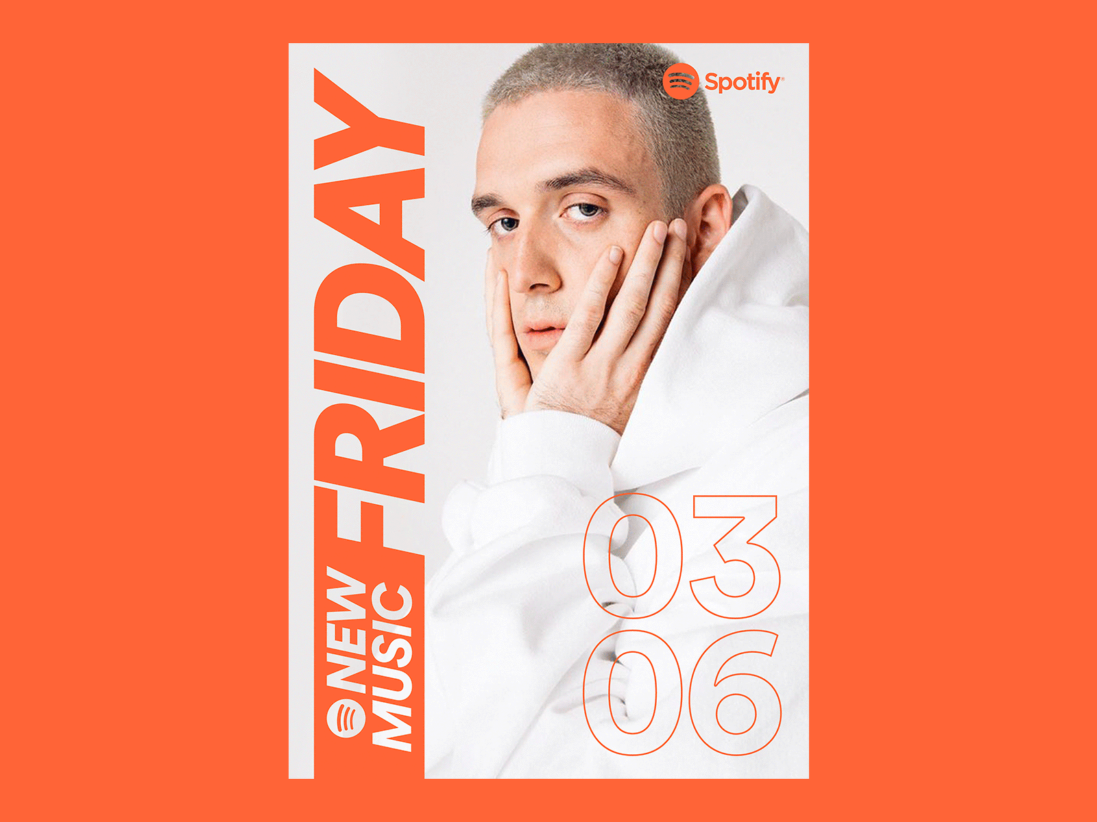 Posters for Spotify New Music Friday branding colors design editorial layout logo music outline spotify type typography