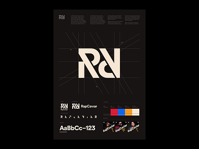 RapCaviar Guidelines Poster branding design guide guidelines hip hop identity music playlist poster rapcaviar spotify typography