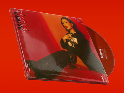 Alicya – Ferdig album art artists artwork branding cover art design identity music orange red typography