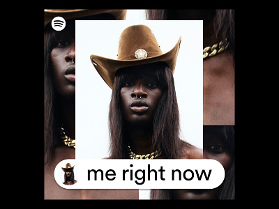 Spotify — me right now branding collage cover design music playlist spotify