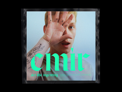 EMIR album artist artwork blackletter cover design green music plastic typography