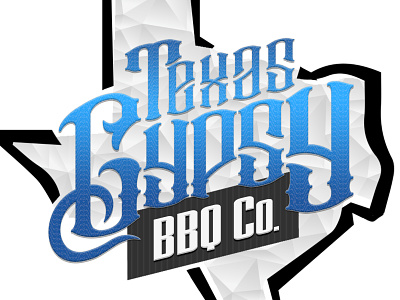 Texas Gypsy BBQ Co color branding design logo