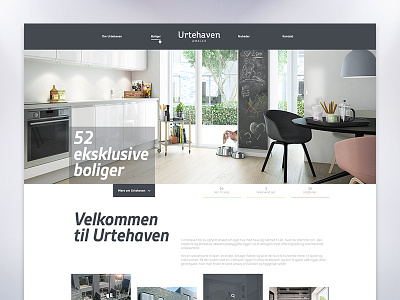 Urtehaven website apartment estate exclusive onepager responsive slider website