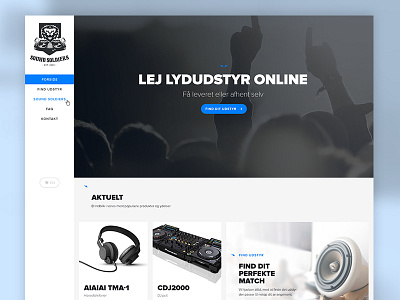 Soundsoldiers Website artists book discjockey dj gear lion music rent shop sound webshop website