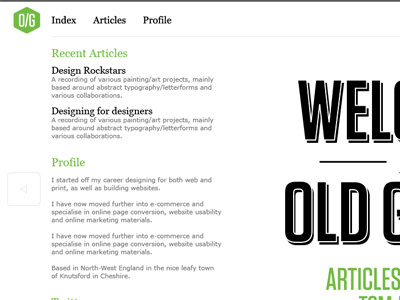 Old Guard v.4 grid illustrator layout logo typography website