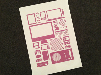 Devices devices illustration illustrator print printing screenprinting vector