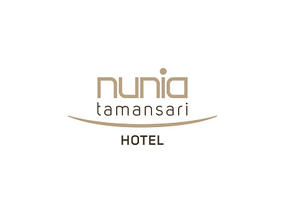 Nunia Hotel Tamansari Logo beauty logo brand design brand identity branding branding design hotel hotel branding hotels logo logo design logodesign logotype resort resorts tourism tourist tours
