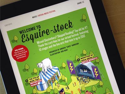 Esquire-stock Music Festival Map on iPad