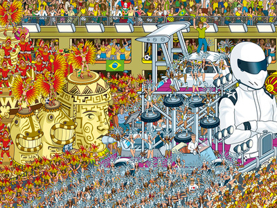 Rio Carnival - Top Gear Where's Stig? The World Tour - Detail
