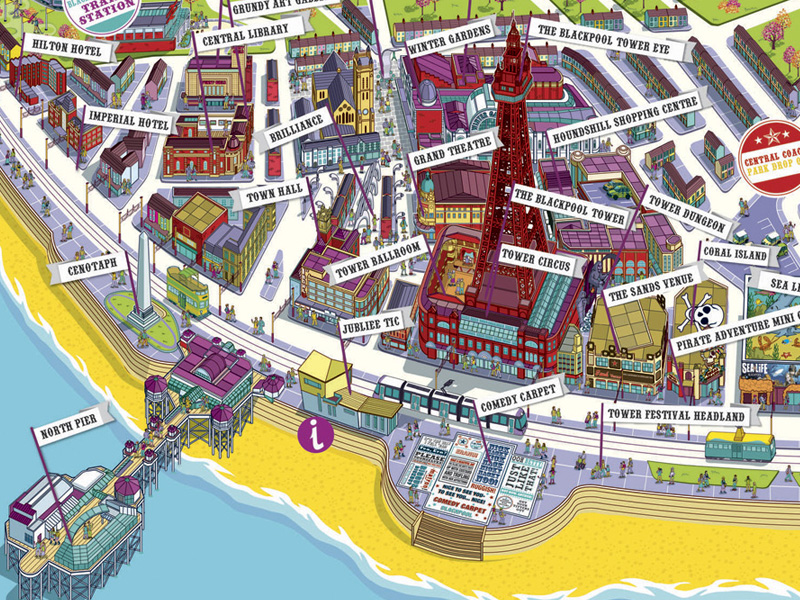 Blackpool Hotel Map