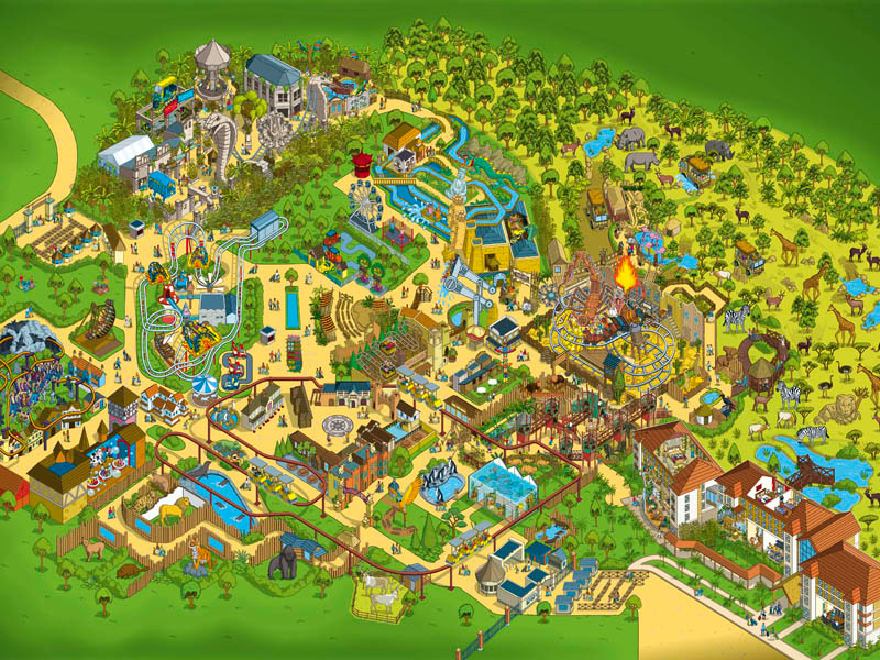 Chessington Theme Park Map