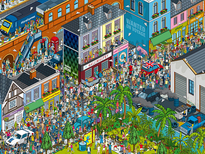 Where's Ezra? George Ezra Game for Columbia Records detail game games illustration illustrator isometric music people pixel art website