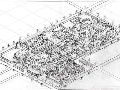 Colorado's State Fair Map Pencil Rough advertising architecture cartography design event illustration infographics information isometric map maps wip