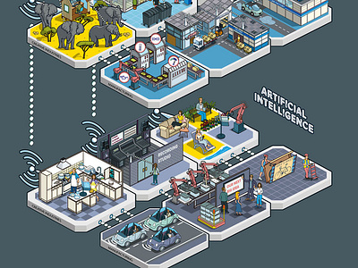 Digital Catapult: Technology Adoption Strategy Report Pt2 business design detail editorial graphic illustration illustrator info graphics infographics information graphic isometric people pixel art report tech technology vector