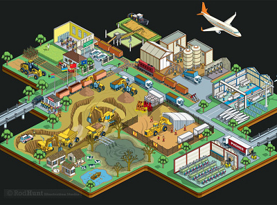 Materials Matter: Rare Earths Infographic. The Restart Project cityscape climate change detail electronics environment environmental graphic green illustration illustrator infographic infographics isometric map maps phones pixel art recycling technology vector