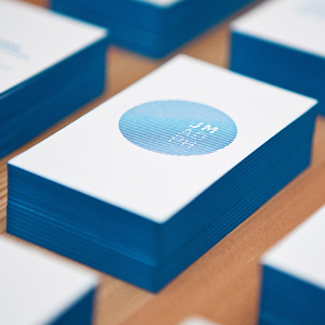 Letterpress business cards - Front