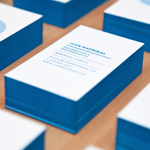 Letterpress business cards - Back business cards design letterpress print