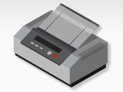 Vintage Fax Machine 02 fax illustration illustrator old vector vintage