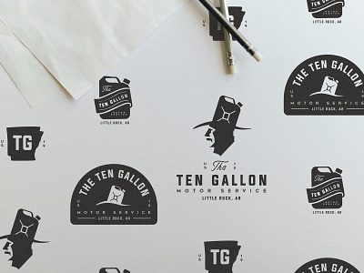 The Ten Gallon Final art brand branding character clean design flat graphic design icon identity illustration illustrator lettering logo minimal type typography vector