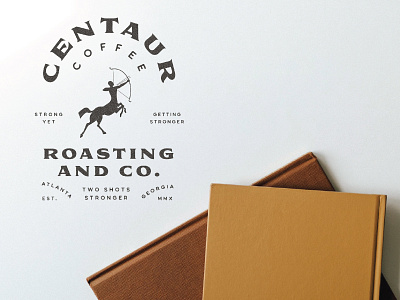 Centaur Roasting and Co. art brand branding character clean design flat graphic design icon identity illustration illustrator lettering logo minimal type typography vector