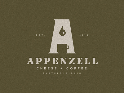 Appenzell Cheese + Coffee brand branding character clean design flat graphic design icon identity illustration illustrator lettering logo minimal vector