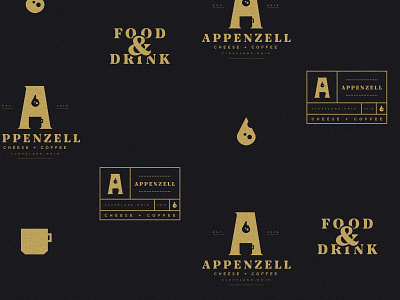 Appenzell Cheese + Coffee Final art brand branding character clean design flat graphic design icon identity illustration lettering logo minimal vector