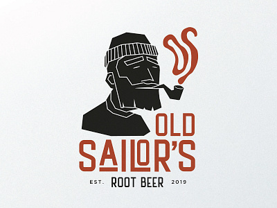 Old Sailor's Root Beer brand branding character clean design flat graphic design icon identity illustration illustrator logo minimal vector