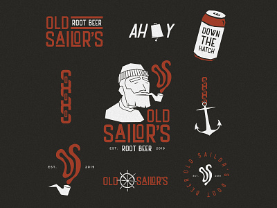 Old Sailor's Root Beer Final brand branding clean design graphic design icon identity illustration illustrator lettering logo minimal typography vector