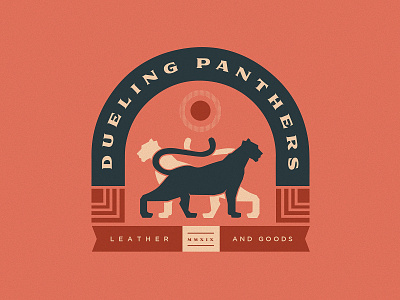 Dueling Panthers brand branding design flat graphic design icon identity illustration logo vector