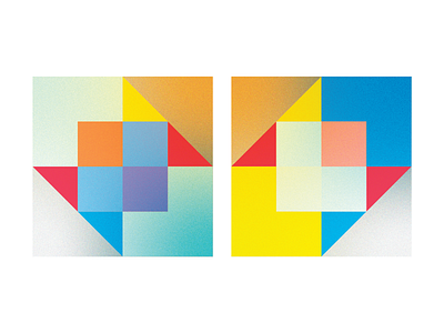 Cubes architecture colors colour study concept design flat geometry graphic design illustration logo vector