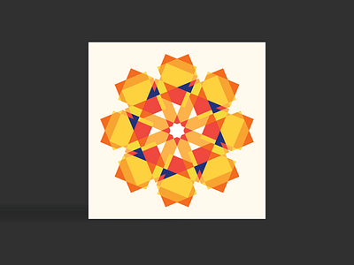 Mandala card abstract art colors colourful colours design flat geometry graphic design graphicdesign graphics illustration london mandala vector